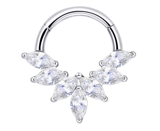 Anneaux Clicker strass