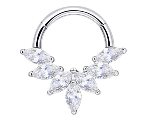 Anneaux Clicker strass