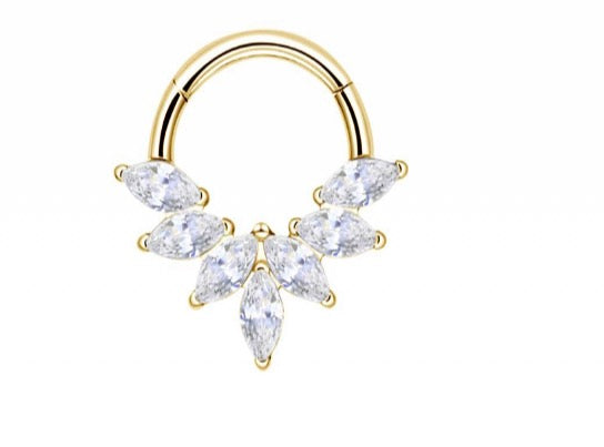 Anneaux Clicker strass